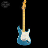 Full front of Used 2010 Fender Custom Shop Greg Fessler Masterbuilt 50s Closet Classic Strat Lake Placid Blue.