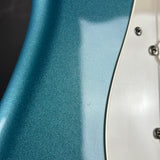 Wear on body of Used 2010 Fender Custom Shop Greg Fessler Masterbuilt 50s Closet Classic Strat Lake Placid Blue.