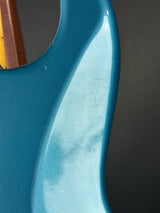Scratches on back of Used 2010 Fender Custom Shop Greg Fessler Masterbuilt 50s Closet Classic Strat Lake Placid Blue.