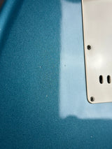 Wear on back of Used 2010 Fender Custom Shop Greg Fessler Masterbuilt 50s Closet Classic Strat Lake Placid Blue.
