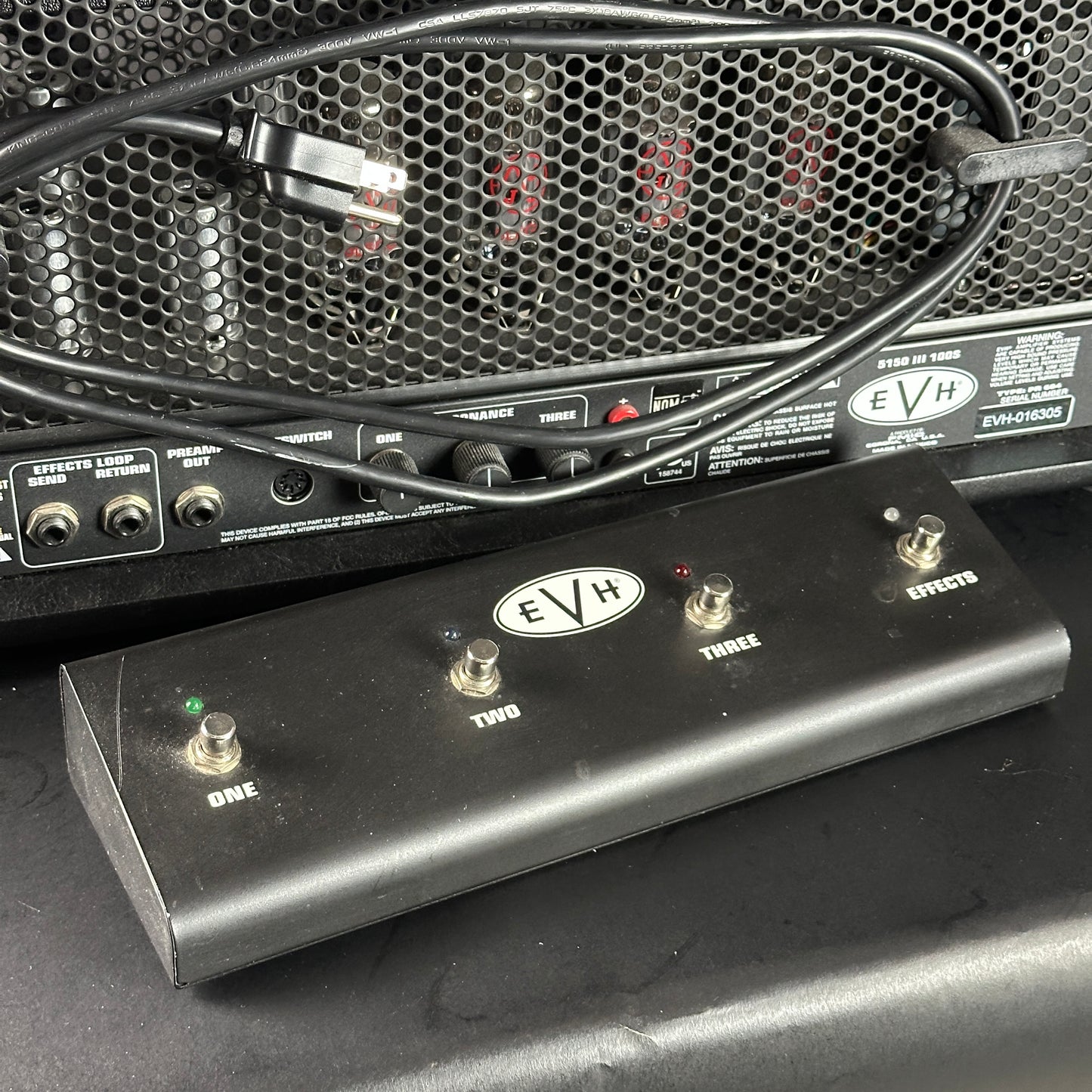 Used EVH 5150 100w Stealth Head w/Footswitch TSU23825