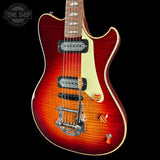 Front angle of Powers Electric A-Type Select Washed Cherry / Garnet Red.