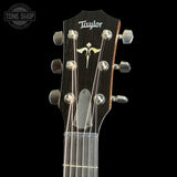 Headstock of Taylor 614ce Prototype Next Generation Maple/Torrefied Sitka.