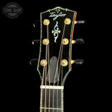 Headstock of Taylor Gold Label 917e Prototype Sunburst Honduran Rosewood.