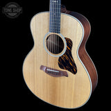Front angle of Taylor Gold Label 514e Prototype Mahogany/Torrefied Sitka.