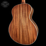 Back angle of Taylor Gold Label 514e Prototype Mahogany/Torrefied Sitka.