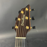 Guitar headstock with 'Breadlove' branding on a gray background