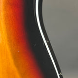 Wear on back of Used 2016 Squier Classic Vibe 60's Stratocaster Sunburst.