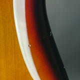 Ding on back of Used 2016 Squier Classic Vibe 60's Stratocaster Sunburst.