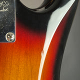 Ding on back of Used 2016 Squier Classic Vibe 60's Stratocaster Sunburst.