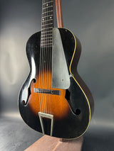 Front angle of Vintage 1935 Kalamazoo KG-21 Sunburst.