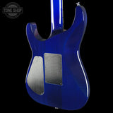 Back angle of Used Jackson SL2H Trans Blue.