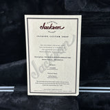 Certificate of authenticity for Used Jackson Custom Shop TSG SL2H Illuminati Ferrari Red.