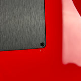 Ding on back of Used Jackson Custom Shop TSG SL2H Illuminati Ferrari Red.