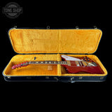 Gibson Custom 1963 Firebird V w/ Maestro Vibrola Light Aged Cardinal Red in case.