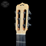 Headstock of Used Cordoba Fusion 12 White Sands.