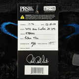 Hang tag for PRS 40th Anniversary Custom 24 Limited Edition Sub Zero.