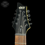 Headstock for Used Schecter Omen-8 Left Handed Black.