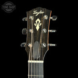 Taylor Gold Label 514e Prototype Sunburst Taylor guitar headstock with logo on a black background