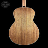 Taylor Gold Label 514e Prototype Sunburst Back view of a wooden acoustic guitar with 'Tone Shop' logo in the corner.