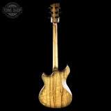 Full back of Used 2026 Dunable Custom Shop Cyclops Black Limba Natural Black Burst.
