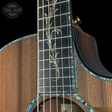 Inlay on Taylor Next Generation PS14ce Sinker Redwood / Honduran Rosewood.