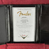 Certificate of authenticity for Fender Custom Shop Limited Edition 1968 Stratocaster Relic Aged Black.