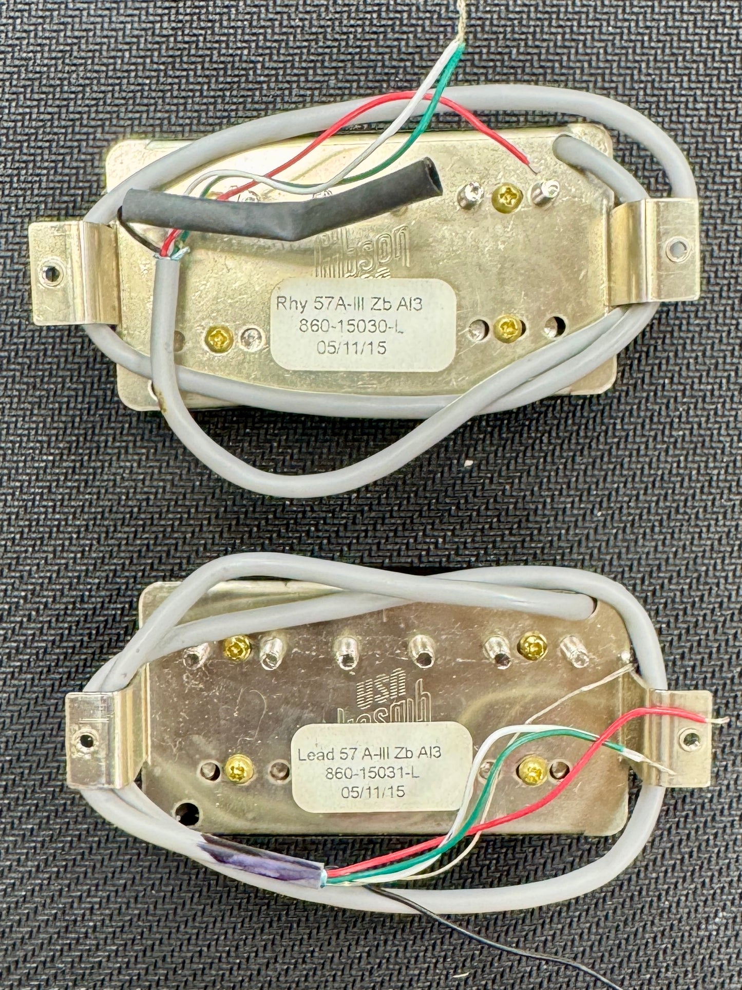 Used Gibson '57 Classic & '57 Classic Plus Zebra 4 Conductor Alnico III Pickup Set TFW3153