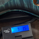 Scale displaying weight.