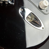 Wear on body of Used 2000 Fender American Vintage '57 Strat Blk.