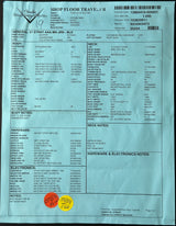 Medical or procedural form with text and checkboxes on a dark background