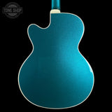 Back of Used Epiphone Emperor Swingster Delta Blue Metallic.