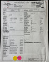 Document with text and checkboxes on a black background