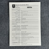 Spec sheet for Used Mayones Duvell Elite Pro 6 Galaxy Eye Blue Satin.