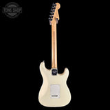 Full back of Used 2018 Fender American Standard Stratocaster Vintage White Left Handed.