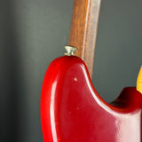 Wear on horn of Used 1971 Fender Music Master Bass.