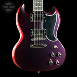 Front of Used Epiphone Futura SG Custom Midnight Ember Shift.