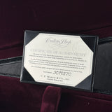 Certificate of authenticity for Martin Custom Shop 28 Style OM Adirondack/Pacific Big Leaf Flamed Maple Ambertone.