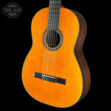 Front angle of Martin Custom Shop N-20 Nylon Sitka/East Indian Rosewood.