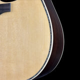 Front detail of Martin Custom Shop 42 Style Super D Adirondack/Wild Grain East Indian Rosewood.