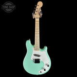 Full front of Used 2021 Fender Paul Waller Masterbuilt 50's Elecric Mando Surf Green.
