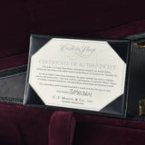 Certificate of authenticity for Martin Custom Shop 28/45 Style OM Adirondack/Wild Grain East Indian Rosewood.