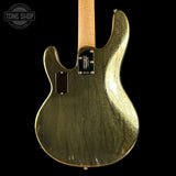 Back of Ernie Ball Music Man 50th Anniversary StingRay Molten Gold.