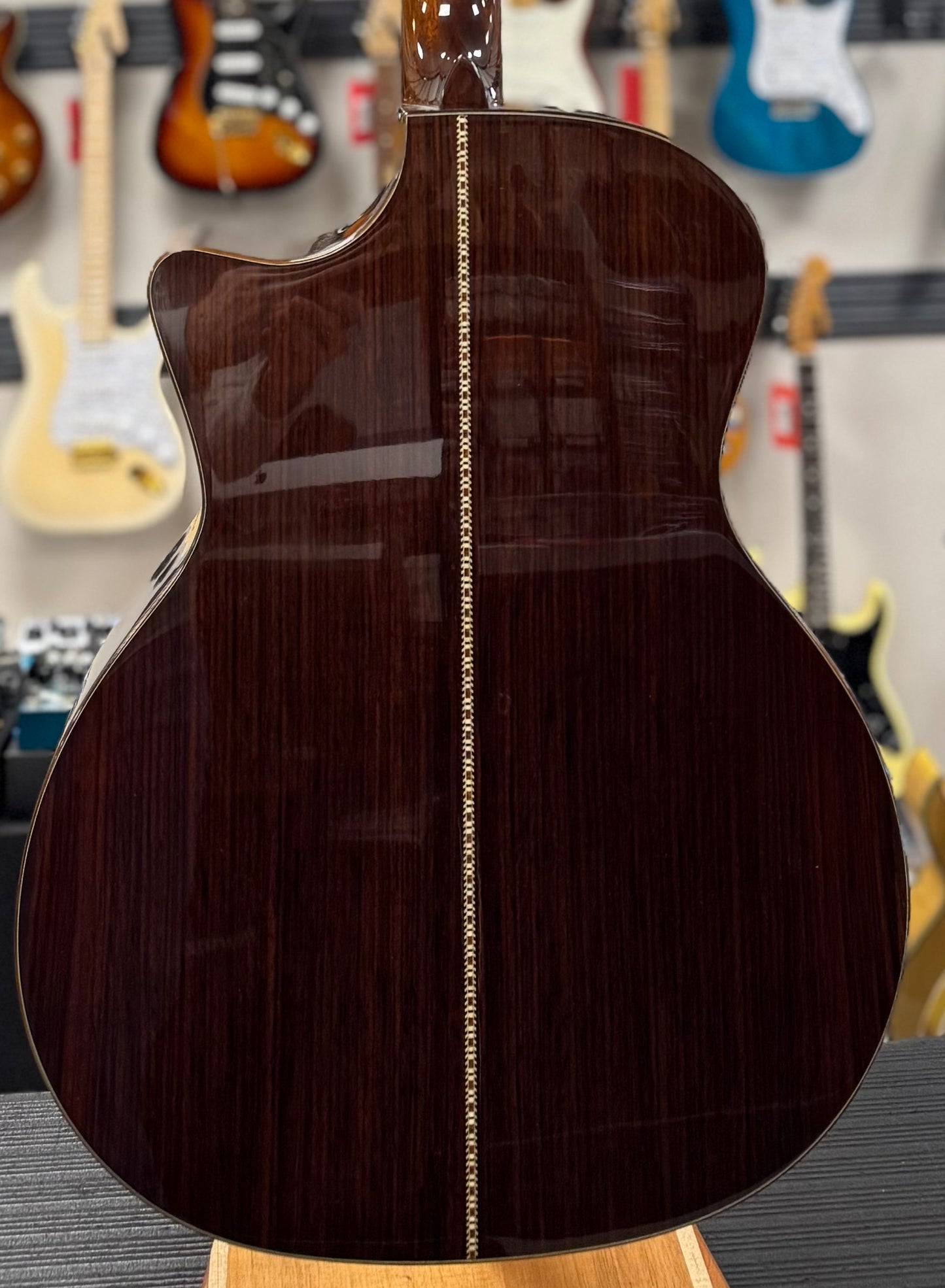 Back of body of Used Eastman AC722ce w/case TSS6445