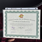 Certificate of authenticity for Used 2004 Gibson Custom Shop Jimmy Page "Number One" (#10 of 150) Tom Murphy Aged.
