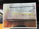 Sheet that came with Used 2004 Gibson Custom Shop Jimmy Page "Number One" (#10 of 150) Tom Murphy Aged.