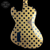 Back of Rock N Roll Relics Revenge Jr Gold W/Black Polka Dots Relic.