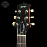 Headstock of Used Collings I-30 LC Faded Cherry.