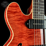 Front detail of Used Collings I-30 LC Faded Cherry.