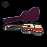 Used Martin Custom Shop OM Red/White/Blue EIR/Sitka in case.